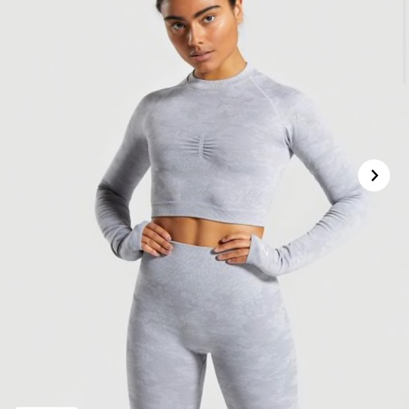 Gymshark Tops - Gymshark Camo seamless long sleeved crop